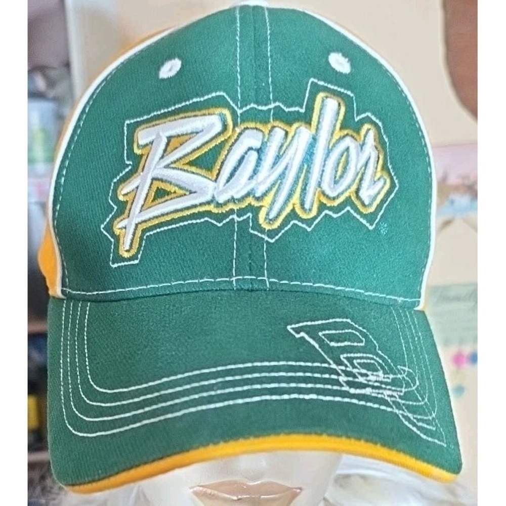 Baylor Bears University Hat NCAA Embroidered‎ Cap Green Yellow